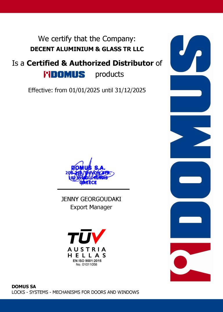 CERTIFICATE 2025 DECENT